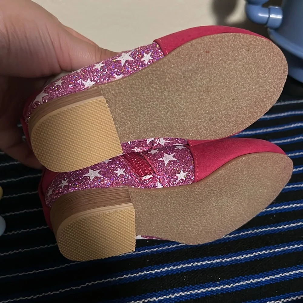 Toddler girl Pink boots NEVER USED - Picture 3 of 4